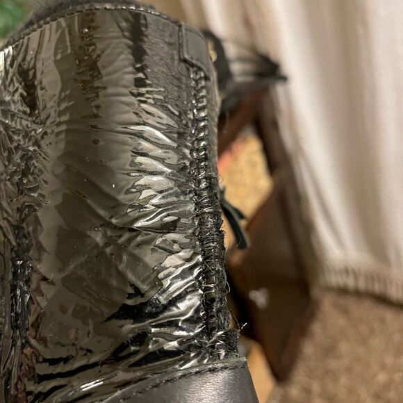 Ugg Australia Blaise short boot/slipper /shoe zip up sherpa sheepskin repaired - Picture 11 of 12